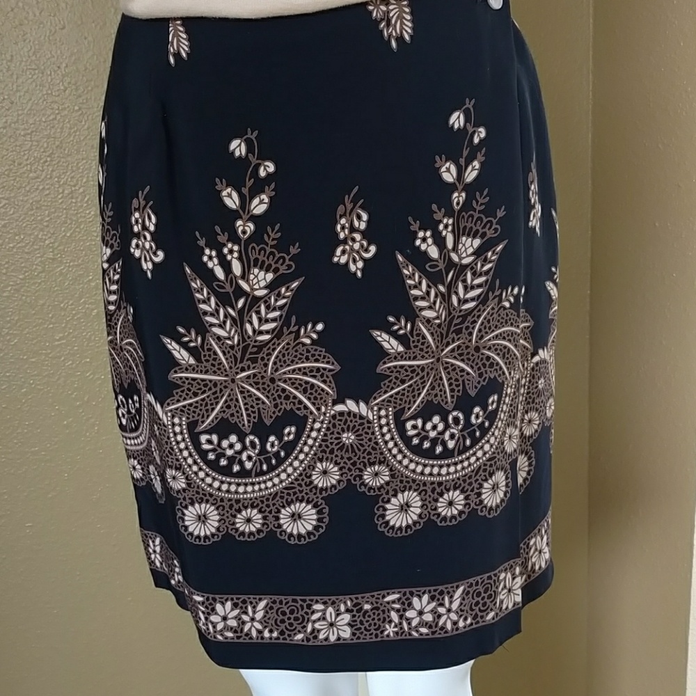 L' Amadei Ethnic Wrap Skirt - Size 6